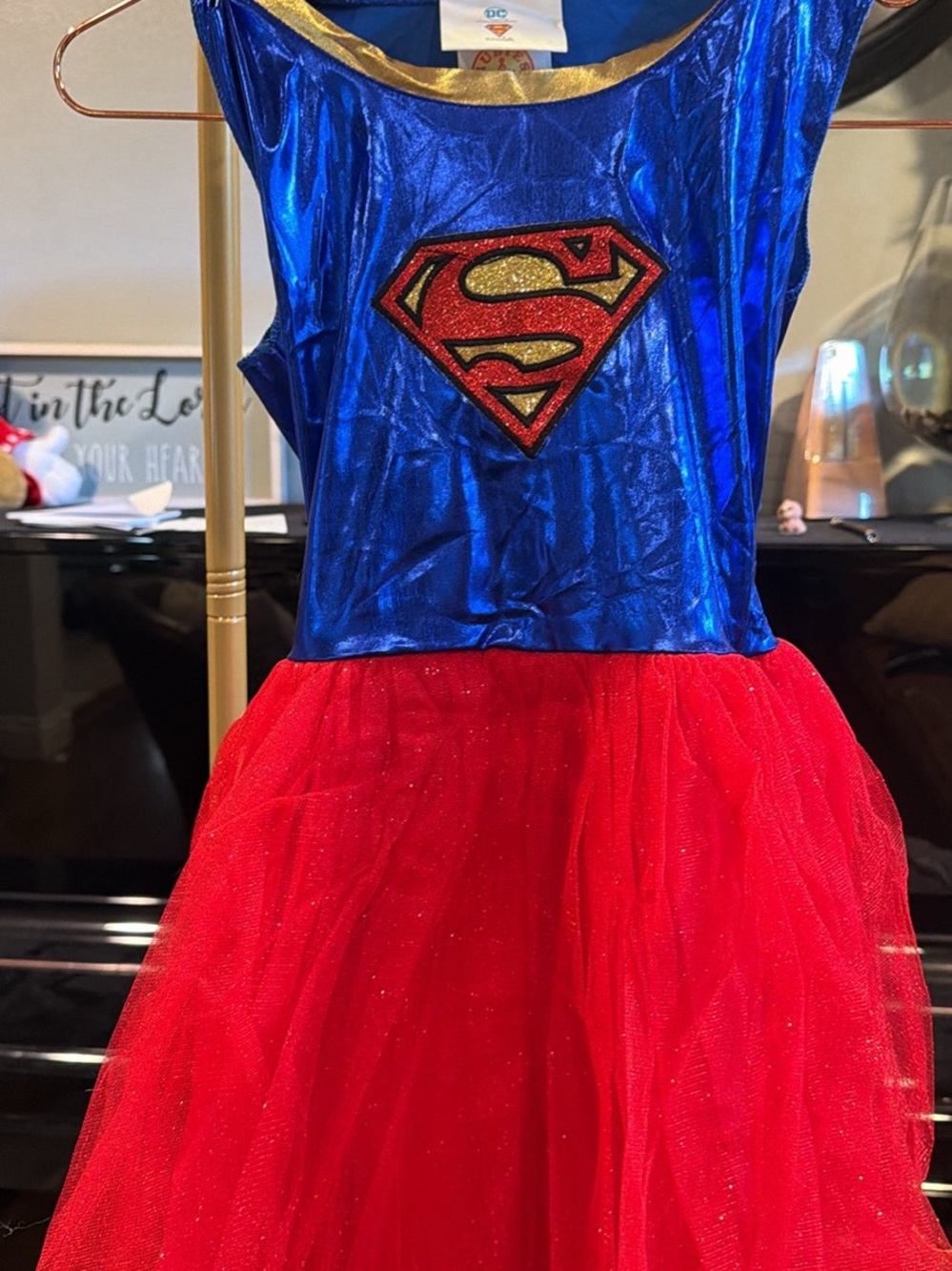 Rubie's Shimmering Blue and Red Supergirl Tutu Costume